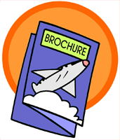 airplane brochure