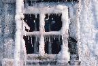 ice-covered window