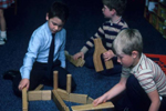 Children playing with blocks