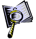 Book and Magnifying Glass