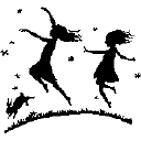Girls skipping