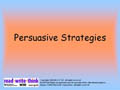 Persuasive Strategies PowerPoint Presentation