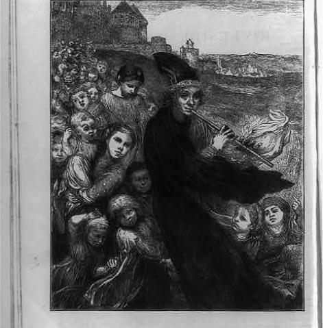 The Pied Piper led the children out of Hamelin in 1376.