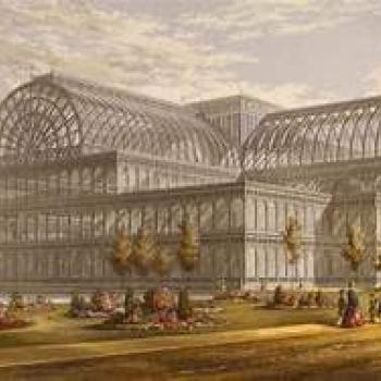 The Crystal Palace hosted the first display of life-size dinosaur replicas in 1854.
